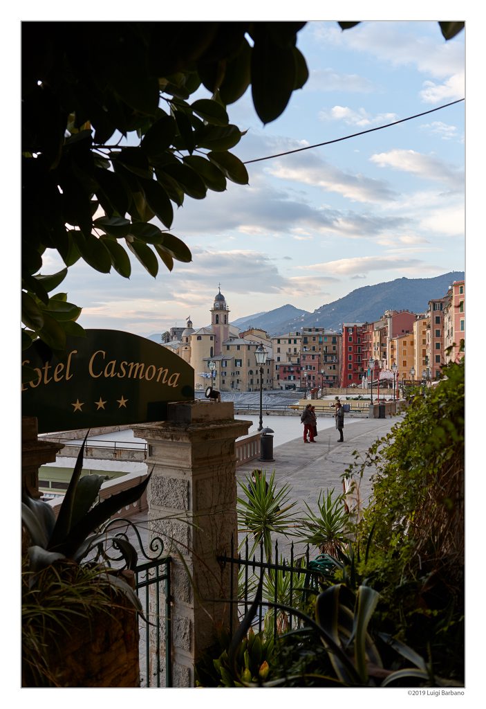 View of Camogli from the Casmona Hotel